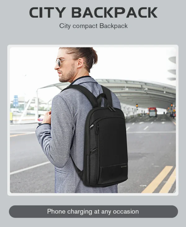 77115_04 Bange Laptop Backpack 15 inch Super Slim extention Men Anti Theft Backpack