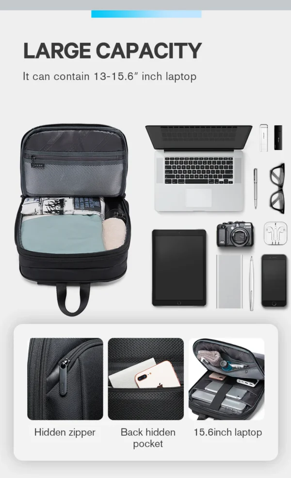77115_05 Bange Laptop Backpack 15 inch Super Slim extention Men Anti Theft Backpack