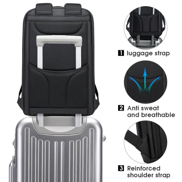 Anti-sweatBreathabledecompressionbackpack BANGE New Arrive New business 15.6 inch Laptop Backpack For Men and women