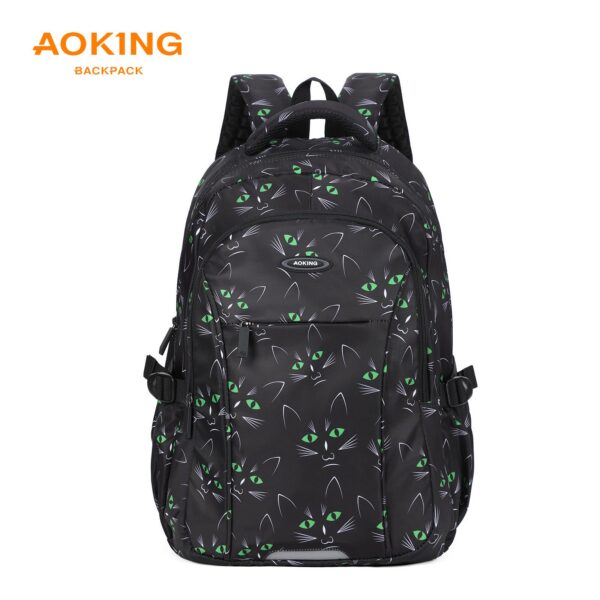 Aoking_Backpack_Black_Casual_Backpack_Student_Bag_GN62070-A_001 Aoking Backpack Black Casual Backpack Student Bag GN62070-A