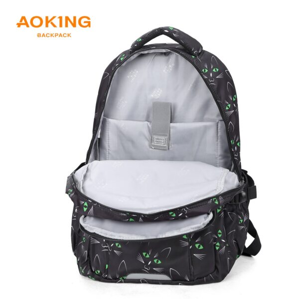 Aoking_Backpack_Black_Casual_Backpack_Student_Bag_GN62070-A_006 Aoking Backpack Black Casual Backpack Student Bag GN62070-A