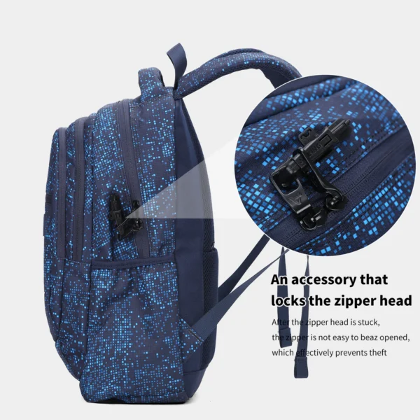 BN3023-5_-9_6 Aoking Fashion Lightweight School Backpack BN3023