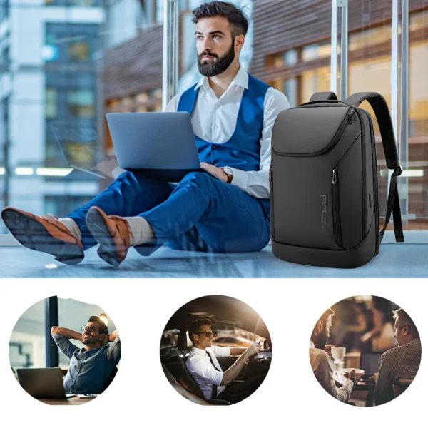 DURABLE_MULTIPURPOSE_29157021-2e31-4dab-8ea5-d779539c39a1 BANGE Business Waterproof Backpack Suitable for 15.6inch Laptop Backpack with USB charging