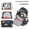 GN62070-A_logo_4 Aoking Backpack Black Casual Backpack Student Bag GN62070-A