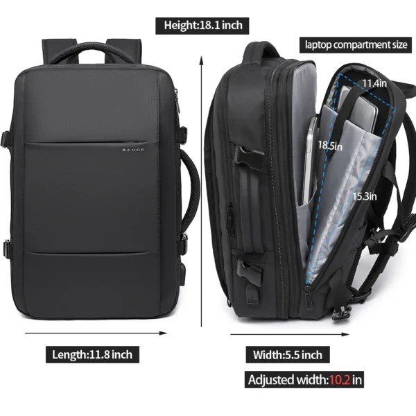 BANGE Business Trip Travel Waterproof Extension Pack Flight