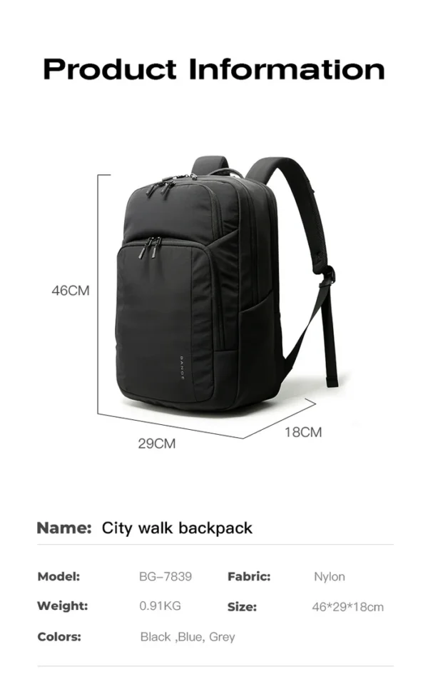 13_075c5d5a-5790-40c1-90fb-07a596395dfa_700x BANGE New Travel Waterproof Soft Lightweight Student Casual Bag Men Laptop Backpack