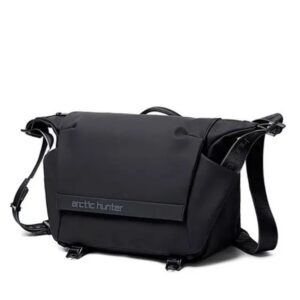 17 ARCTIC HUNTER Fashion Shoulder Bag Outdoor Sports Waterproof Shoulder Bag Fashion Casual Crossbody Bag Black New Men's Chest Bag