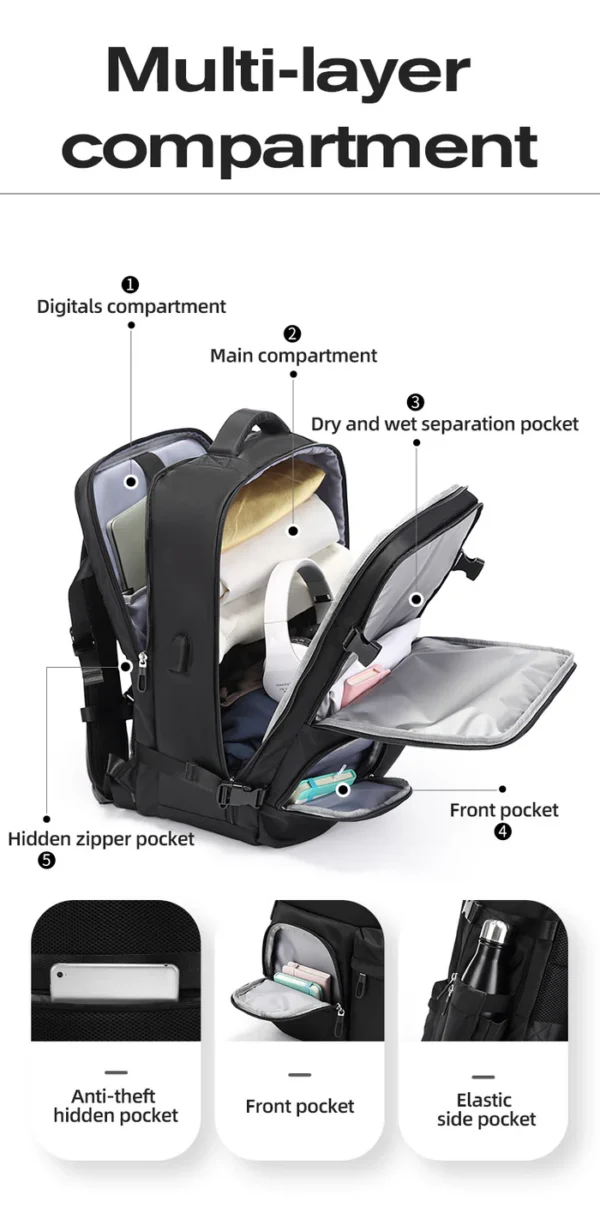 1800__07_700x BANGE Best Carry-on Large Capacity Waterproof Backpack for School Travel