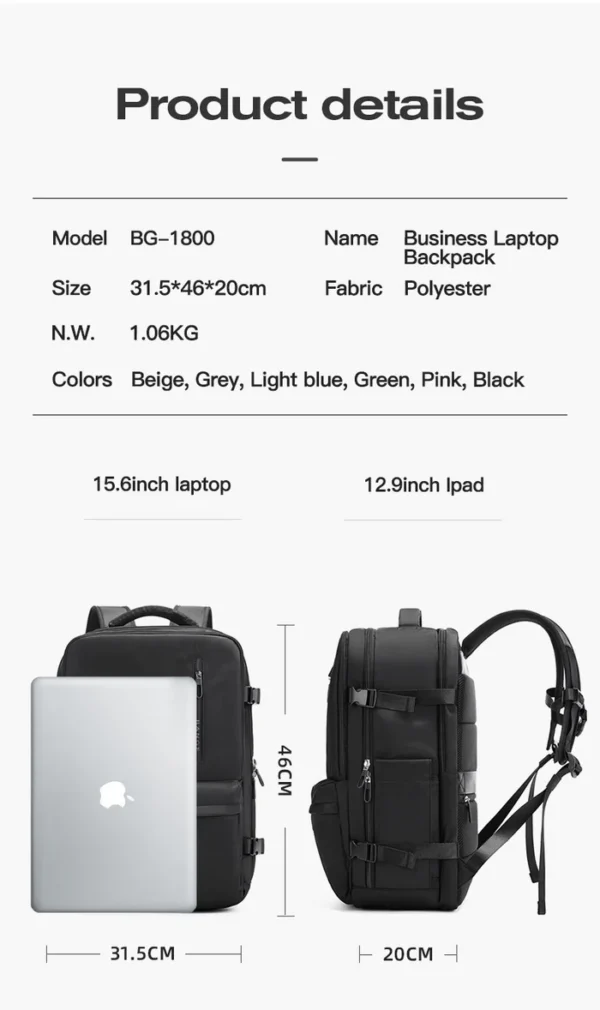 1800__11_700x BANGE Best Carry-on Large Capacity Waterproof Backpack for School Travel