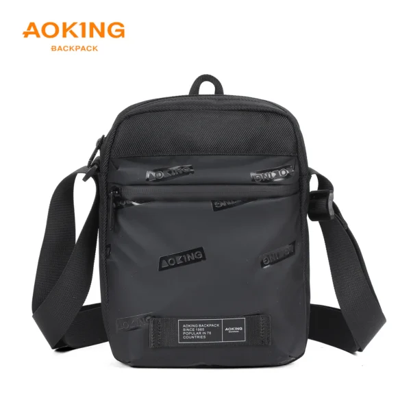 1_1_713928d0-8116-4913-aa57-b6cbdb3e2531 Aoking Black Fashion Men Waterproof Sling Bag XK3053