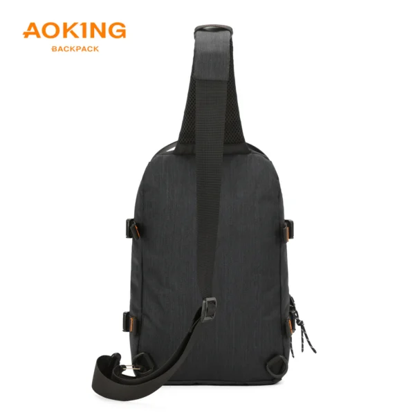 1_4_0c3e5e9b-d1e7-4e68-b959-e0378c9e4e8e Aoking Black Fashion Men Waterproof Sling Bag SY3307