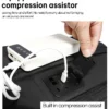 BANGE One-click Vacuum Compression Travel Backpack with TSA Lock