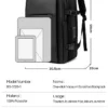 BANGE One-click Vacuum Compression Travel Backpack with TSA Lock