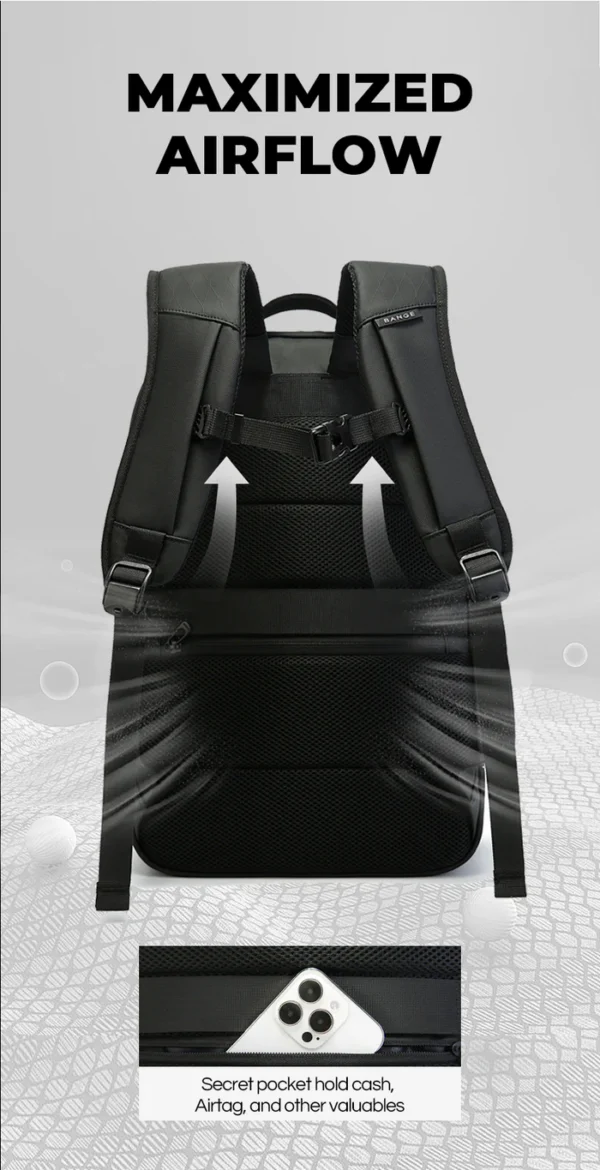 3076__08_700x BANGE Water-resistant Business Travel Backpack with Padded Laptop Compartment Ergonomic College School Bag for Teens
