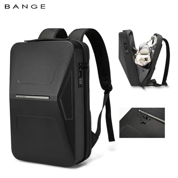 BANGE Waterproof TSA Lock Hardshell Backpack for Business & Commute