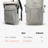8109__03_700x BANGE Expandable Roll Top Backpack Waterproof Lightweight School Travel Bag with Laptop Compartments