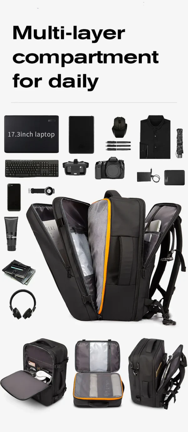 BG-1909_-__09_700x BANGE 35L/45L Expandable Travel Backpack Quick Access Business Laptop Bag