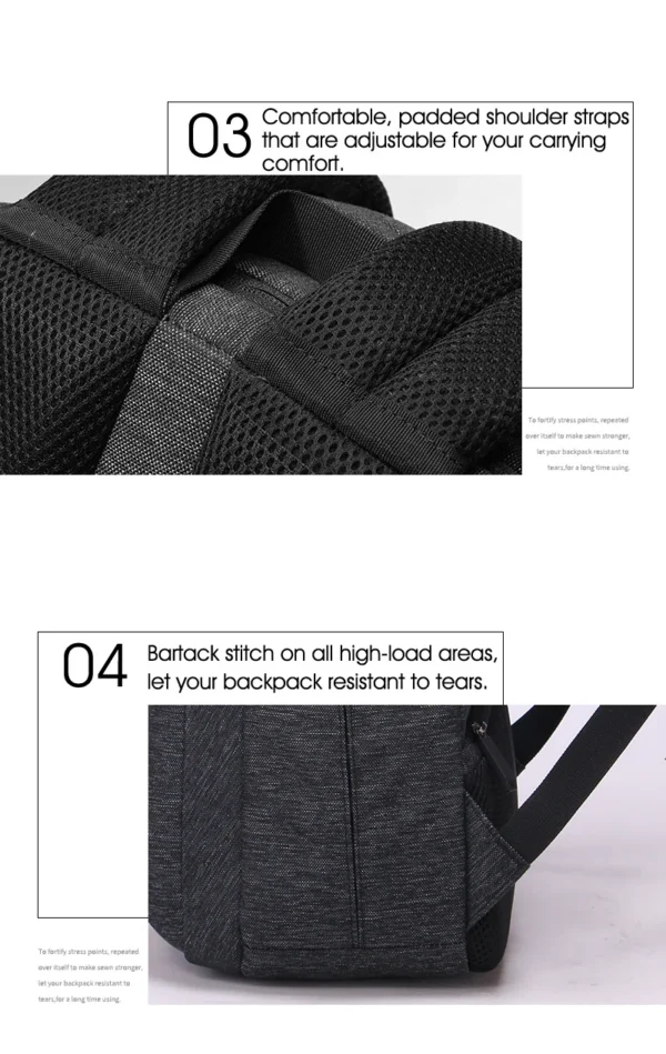 FN77178_LOGO_2_04 Aoking Backpack Casual Backpack Student Bag XN3520-5