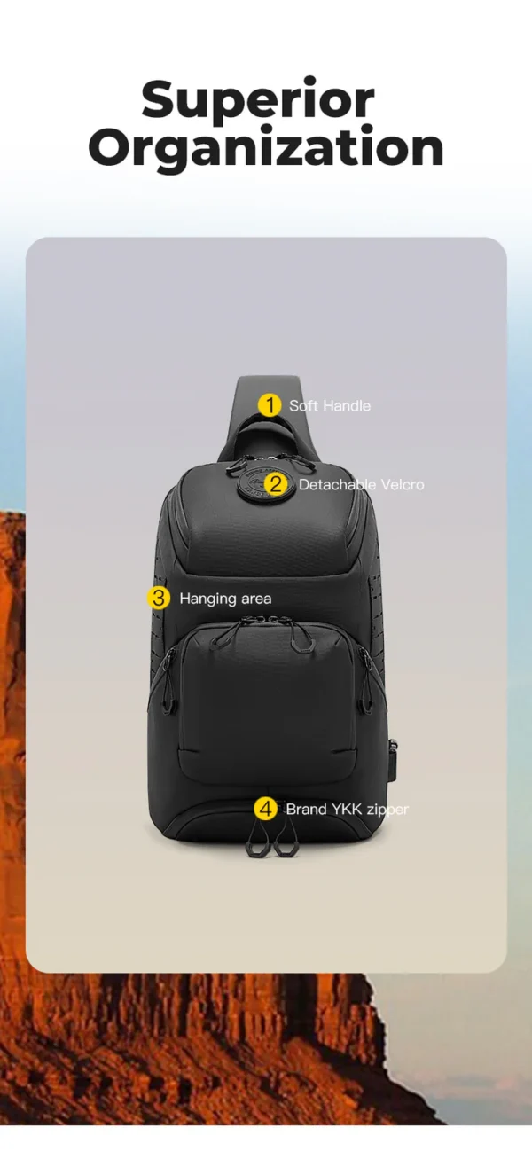 FW-228_3059__03_700x BANGE 2025 Waterproof Minimalist Sling Bag Hiking Cycling Outdoor Crossbody Bag