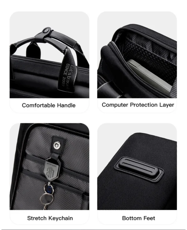 H3cabce58cc9543a498ef984f25734765Y ARCTIC HUNTER Men's Briefcase Anti theft Computer Bag for Men Office Business Travel Laptop Messenger Bags Man Handbags