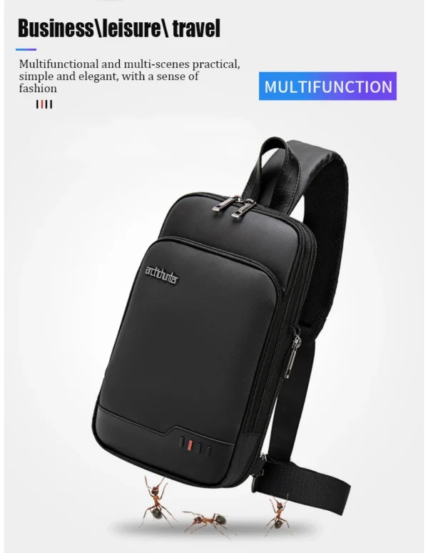 H59a90400637549669bd12cb29c2b3010e Anti-theft Waterproof Men Chest Bag Male Leisure Messenger Shoulder Bag For Teenagers Travel Crossbody Expansion Chest Bag