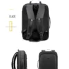 H612c1abbc9ce41c1bf0e86a0cddaf27fy ARCTIC HUNTER 40L Large Capacity Mens Expandable Backpacks USB Charging Male 17 inch Customizable Waterproof Business Travel Bag