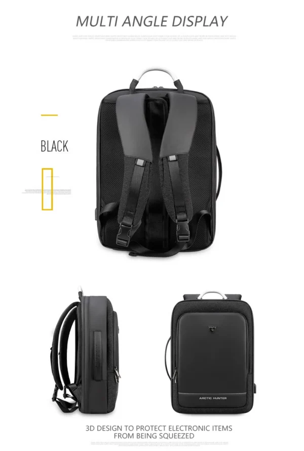 H612c1abbc9ce41c1bf0e86a0cddaf27fy ARCTIC HUNTER 40L Large Capacity Mens Expandable Backpacks USB Charging Male 17 inch Customizable Waterproof Business Travel Bag