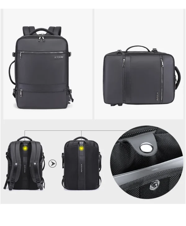 H73b326911c014fd1841b493bcb8941684 (1) New Men Backpack for 15"17" Laptop Backpacks Water Repellent Multifunction Bag USB Charging Travel Backpack Large Mochila