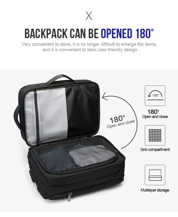 H95282fbe1acd49a98af194c741bcf967H ARCTIC HUNTER Man Backpack Fit 15.6 inch Laptop USB Recharging Multi-layer High capacity Travel Male Bag backpacks double eleven