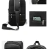 Hab9eeacd47404cb08a4085b3001ec429r Anti-theft Waterproof Men Chest Bag Male Leisure Messenger Shoulder Bag For Teenagers Travel Crossbody Expansion Chest Bag
