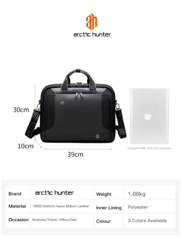 Hc0f5c2e4c3ba42cea807e7244c3d3d56X ARCTIC HUNTER Men's Briefcase Anti theft Computer Bag for Men Office Business Travel Laptop Messenger Bags Man Handbags
