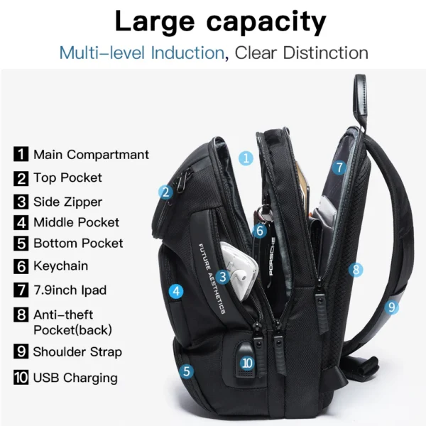 Bange Fashion Organized Sling Bag For Commute & Travel