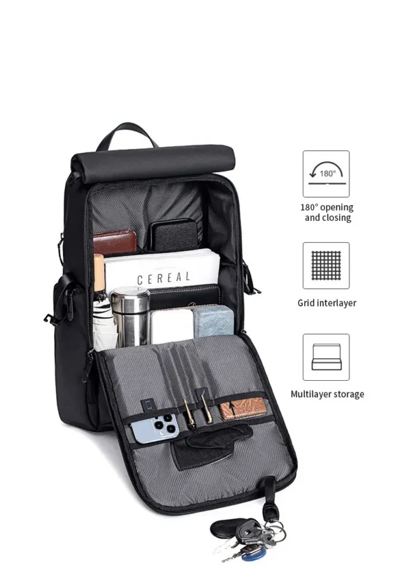 S0c3713d7b006433ea96ee883514b9637c ARCTIC HUNTER New 15.6-inch Laptop Backpack USB Men Business Travel Bag Large Capacity Leisure and Entertainment Youth Backpack