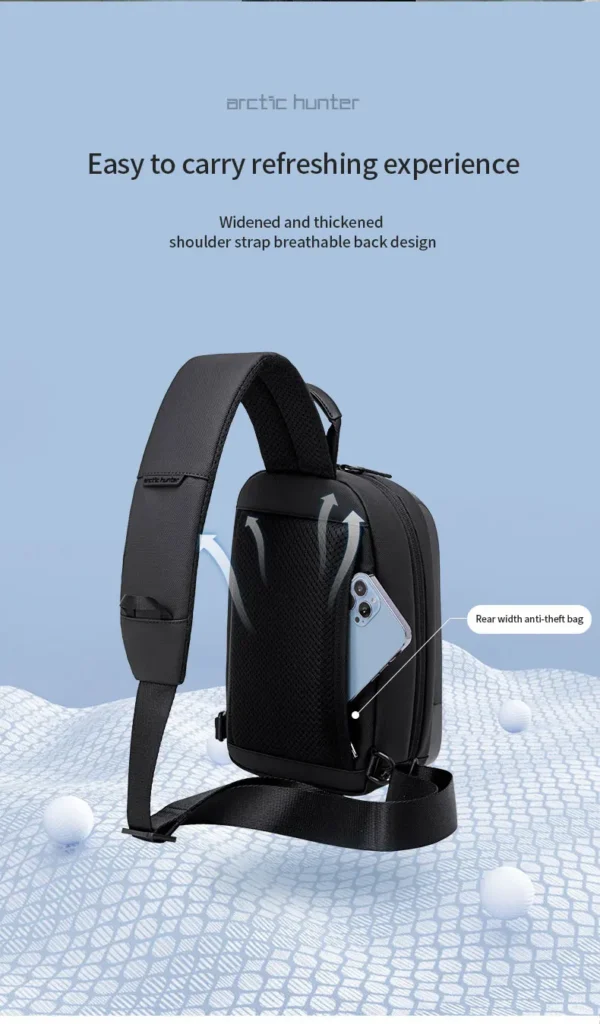 S1082235504f74aba94f72f0aefc7079az Arctic Hunter 23New Hard Shell Shoulder Bag Waterproof Shoulder Bags Men Fashion Short Trip Messenger Bag Crossbody Bag Teenage