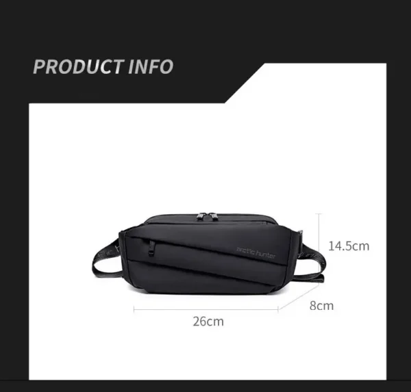 S128ceaab2d1144bdb58b315e88198553y ARCTIC HUNTER Waterproof Oxford Cloth Chest Bag Men Women Shoulder Bag Fashion Simple Crossbody Bag Multifunctional Fashion Bag