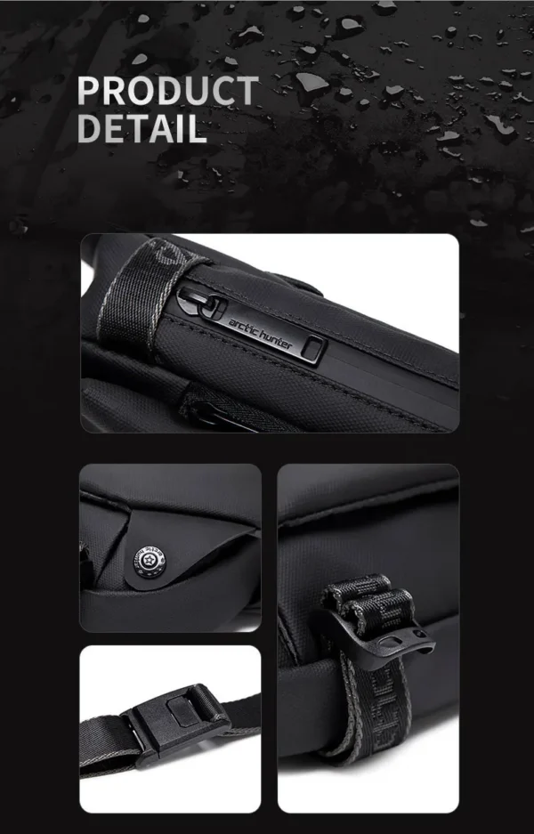 S156999658676442f837338355c3b4f48N ARCTIC HUNTER New Outdoor Casual Shoulder Bag Men Crossbody Bag Men Lightweight Waterproof Strap Chest Bag Boy Daily Travel Bag