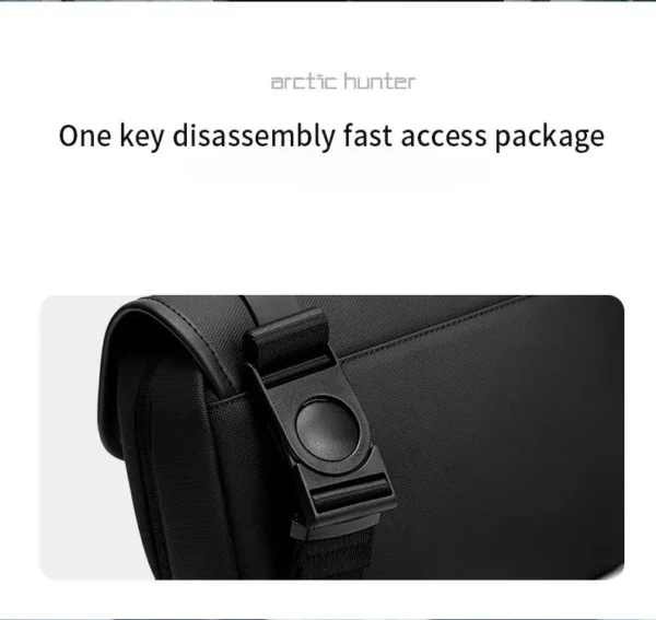 S164360ba4f084c6e8379e3e6231c51feY ARCTIC HUNTER 2023 New Men's One Shoulder Crossbody Bag Youth Fashion Trend One Shoulder Bag Men's Business Commuter Postman Bag