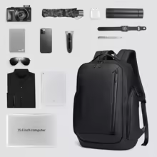 ARCTIC HUNTER 2023 New Men's Business Travel Bag Large Capacity USB15.6 Laptop Bag Multi Functional Casual High Quality Backpack