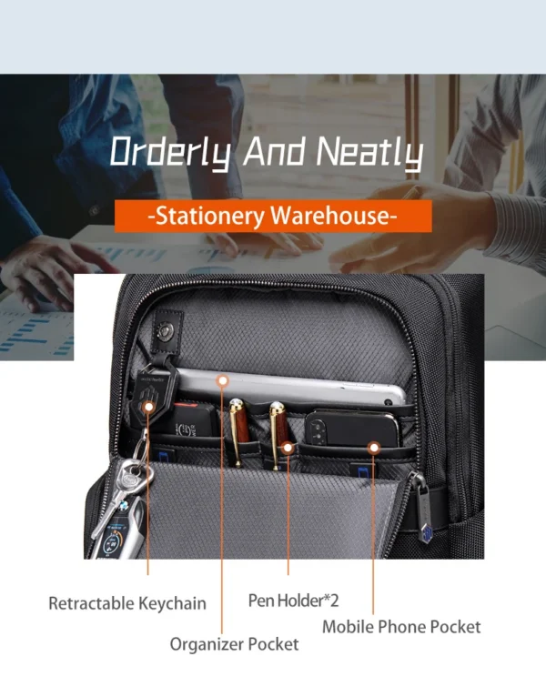 S224cd4a0bad34369836e39845df1af45p Arctic Hunter 2023 New Fashion Waterproof Laptop Backpack 17 Inch Men's Waterproof Functional Backpack Travel Backpack