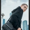 S2782f9a7a23242ec84e58581fd7cac881 ARCTIC HUNTER Fashion Shoulder Bag Outdoor Sports Waterproof Shoulder Bag Fashion Casual Crossbody Bag Black New Men's Chest Bag