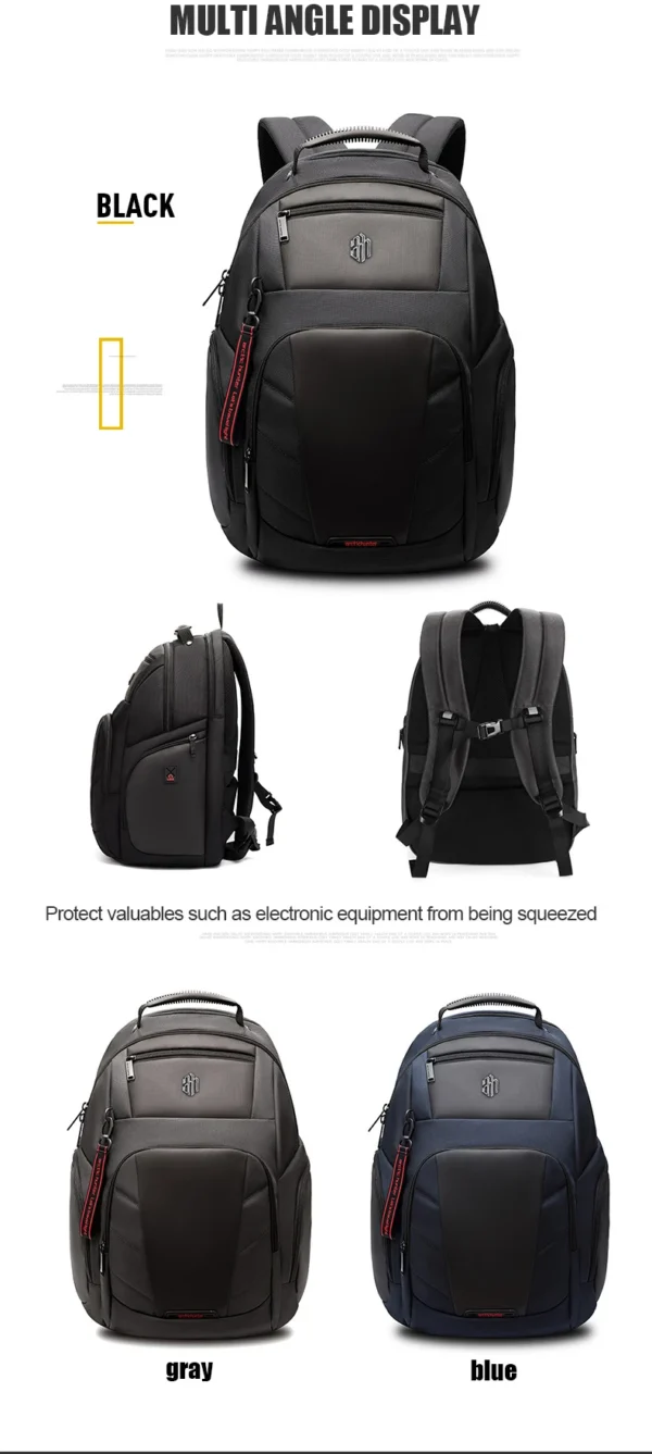 S444f4d88c28d409ba087719cde8957a0G Arctic Hunter 2023 New Large Capacity Multifunctional Men's Backpack Bag Waterproof Smart Travel Backpack 17 Inch Laptop