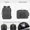 S4a138cbeb43c420bb4519a02e4edb1ebh ARCTIC HUNTER Multifunctional Smart Backpack Travel Bag Men's Business Backpack Laptop Travel Backpack Bag with USB Charging Port