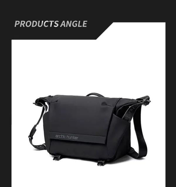 S4bf27338d5284a97b01bbf08a356fc9du ARCTIC HUNTER Fashion Shoulder Bag Outdoor Sports Waterproof Shoulder Bag Fashion Casual Crossbody Bag Black New Men's Chest Bag