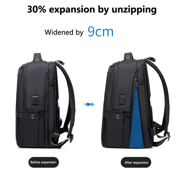 S6781267bab5944fda6b69a1cf26048ecy ARCTIC HUNTER High-end Business Backpack Men Can Expand Large-Capacity Business Travel Computer Bag Waterproof Multi-functional