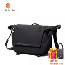 S8362925482954f92996d448f141697f72.jpg_220x220q75.jpg_ ARCTIC HUNTER Fashion Shoulder Bag Outdoor Sports Waterproof Shoulder Bag Fashion Casual Crossbody Bag Black New Men's Chest Bag