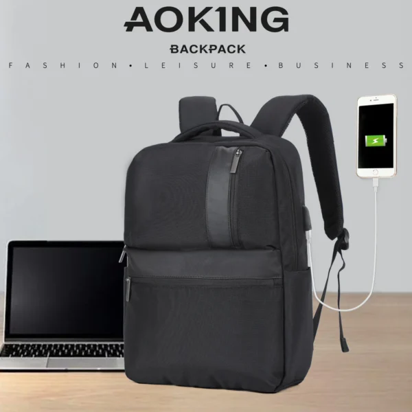 SN2550_1 Aoking Fashion Backpack Laptop Business Backpack SN2550