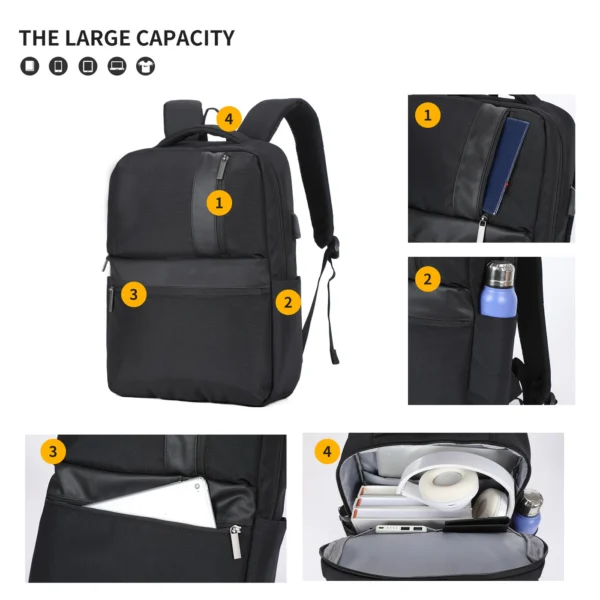 SN2550_5 Aoking Fashion Backpack Laptop Business Backpack SN2550