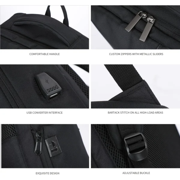 SN2550_8 Aoking Fashion Backpack Laptop Business Backpack SN2550