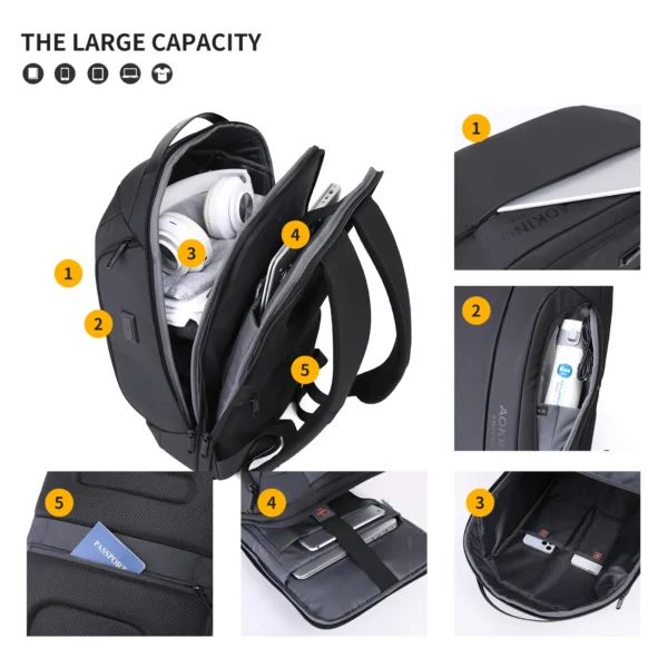 Aoking Lightweight Laptop Business Office Backpack SN4001