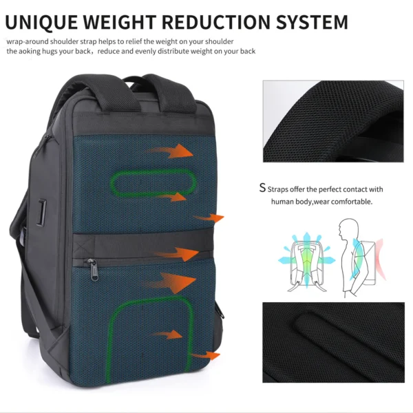Aoking Lightweight Laptop Business Office Backpack SN4001